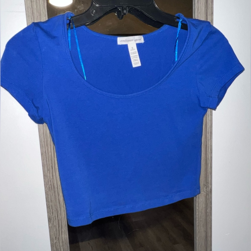 Royal blue crop top